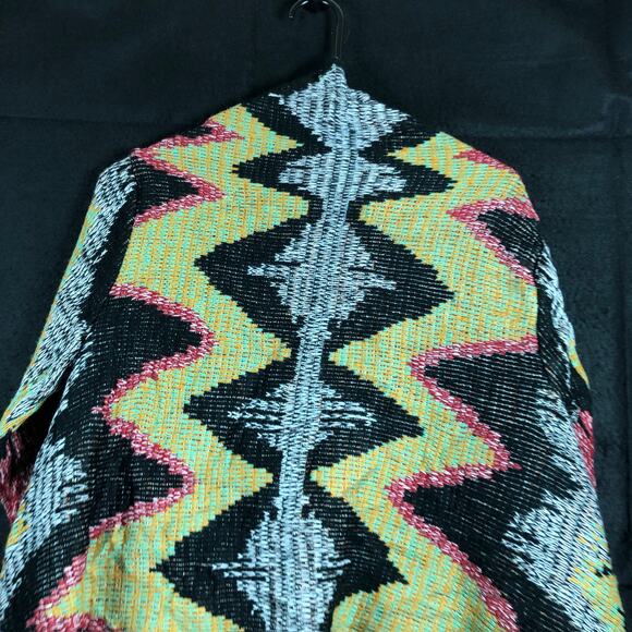 Peyton Jensen Womens Sweater Multicolored Cardigan Waterfall Open Front Small - Picture 11 of 12